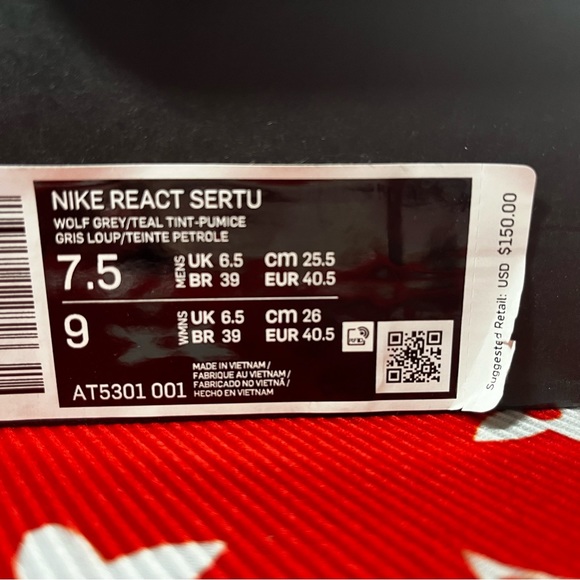 ❤️! BNIB Nike react sertu multicolor size 7.5 mens 9 womens - Picture 7 of 7